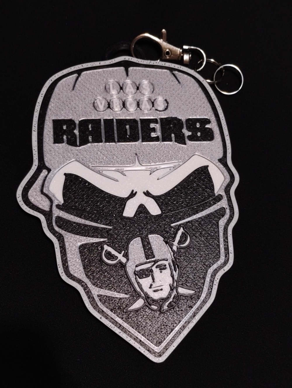 Raiders Skull Bag Charm